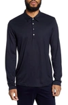 THEORY SHARP SLIM FIT LONG SLEEVE POLO,J1096532