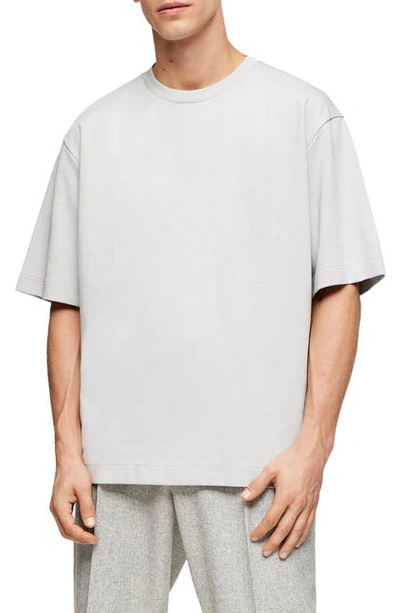 Topman Premium Oversize T-shirt In Grey