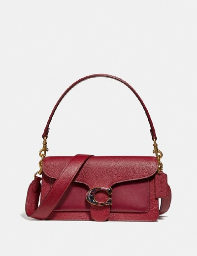 Coach Tabby Schultertasche 26 In Brass/deep Red