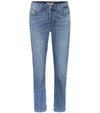 7 FOR ALL MANKIND ASHER MID-RISE CROPPED JEANS,P00437521
