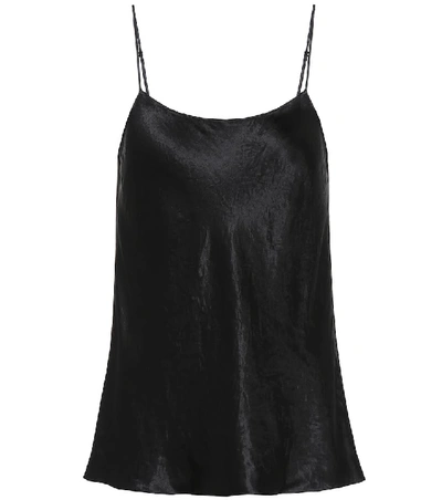 Vince Satin Scoop-neck Cami In Champagne