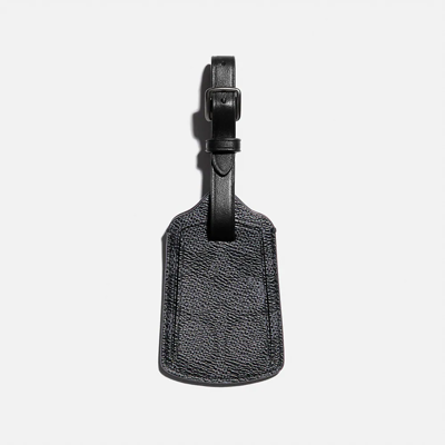 Coach Luggage Tag In Color<lsn_delimiter>charcoal