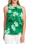 VINCE CAMUTO WATERCOLOR MELODY FLORAL PRINT SLEEVELESS TOP,9169088