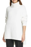 ATM ANTHONY THOMAS MELILLO CHENILLE TURTLENECK HIGH/LOW SWEATER,AW8349-UD