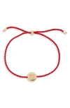 Gorjana Chakra Coin Bracelet In Gold/red