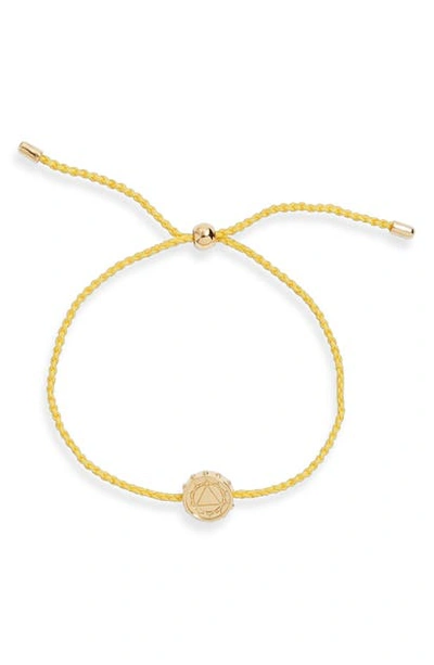Gorjana Solar Plexus Chakra Coin Bracelet In Gold/yellow