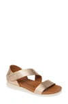 Pedro Garcia Jedda Metallic Textured-leather Sandals In Hazelnut