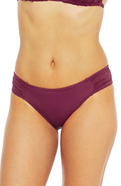 La Blanca Island Goddess Hipster Bikini Bottoms In Wine