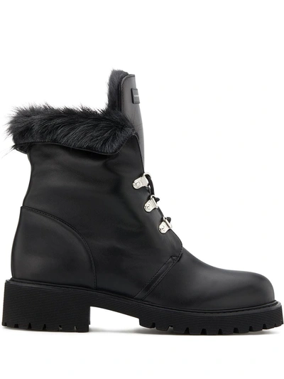 Giuseppe Zanotti Phillis Lace-up Ankle Boots In Black