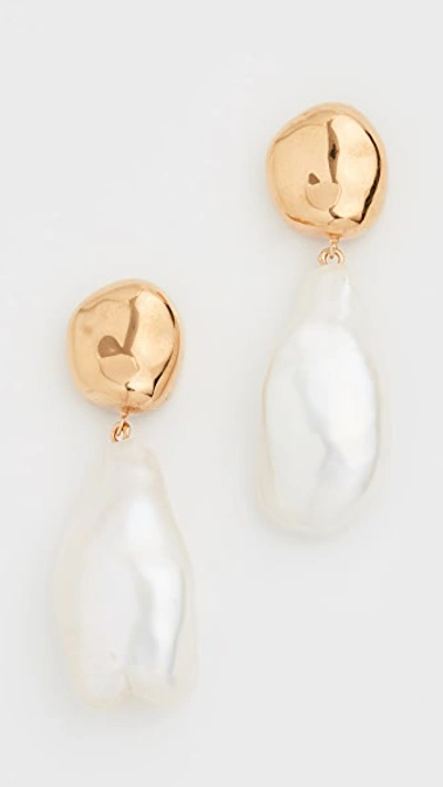 Agmes Baroque Patrice Earrings In Gold Vermeil