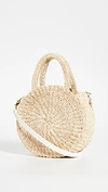 Clare V Petite Alice Straw Bag - Ivory In Natural