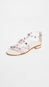Sophia Webster Dina Gem Flat Sandals In Dusty/pastel