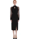 BALMAIN DRESS IN BLACK SILK,11150506