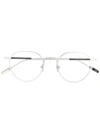 Montblanc Established Oval Frame Glasses In Silver
