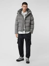 BURBERRY Detachable Sleeve Cashmere Hooded Puffer Jacket