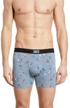 Saxx 'vibe' Stretch Boxer Briefs In Grey Mavericks