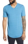 Goodlife Scallop Triblend V-neck T-shirt In Mykonos Blue