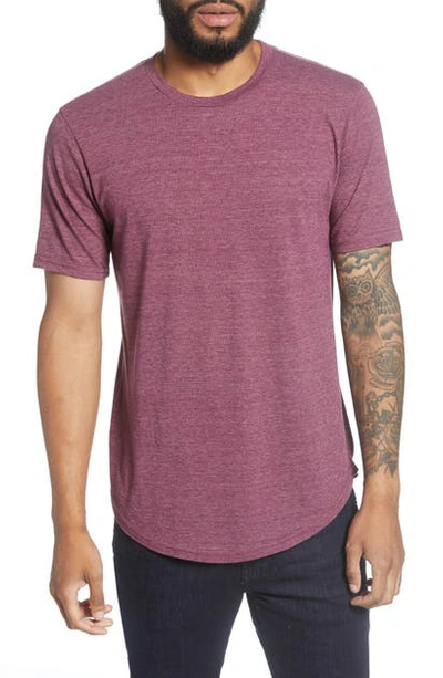 Goodlife Triblend Scallop Crewneck T-shirt In Tawny Port