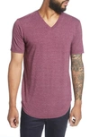 Goodlife Scallop Triblend V-neck T-shirt In Tawny Port