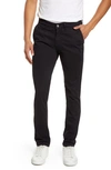 Nn07 Marco 1400 Slim Chino Trousers In Black
