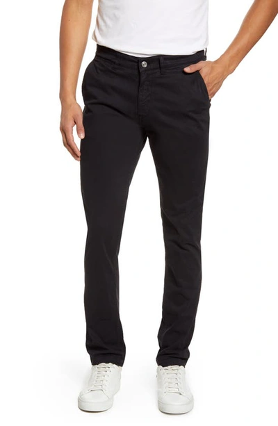 Nn07 Marco 1400 Slim Chino Trousers In Black