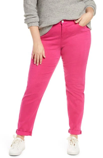 Slink Jeans High Waist Boyfriend Jeans In Lilac