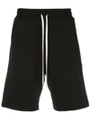 John Elliott Crimson Straight-leg Track Shorts In Black