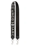 The Marc Jacobs Webbing Guitar Bag Strap In Black/white