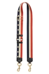 Marc Jacobs Webbing Guitar Bag Strap In Red Multi