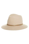 Rag & Bone Floppy Felted Wool Brim Fedora In Warmgrey