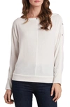 VINCE CAMUTO SNAP TRIM DOLMAN SLEEVE SWEATER,9060639