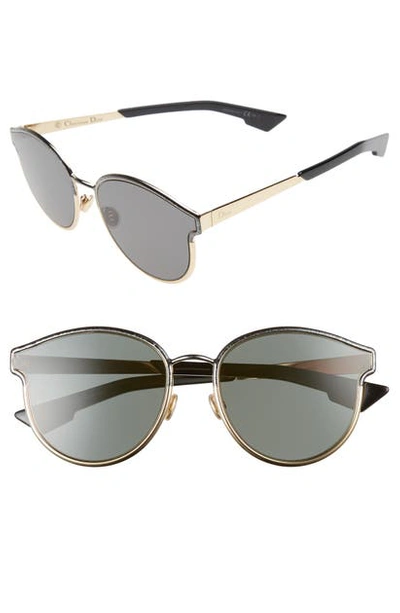 Dior Symmetrics 59mm Sunglasses In Black/ Black