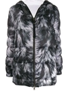 MR & MRS ITALY FUR-PRINT FEATHER DOWN JACKET