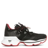 CHRISTIAN LOUBOUTIN RED RUNNER DONNA BLACK trainers,CL15533S
