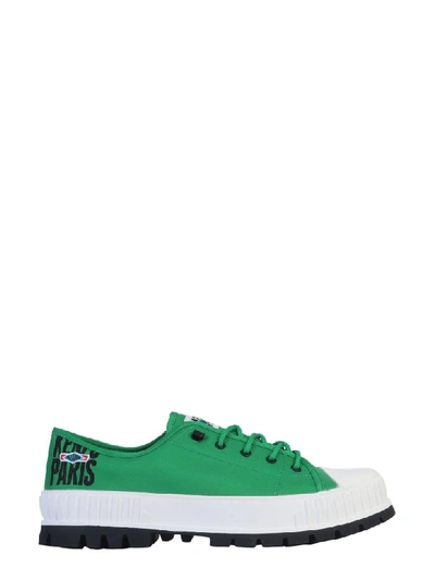 Kenzo Low Top Nylon Sneaker In Verde