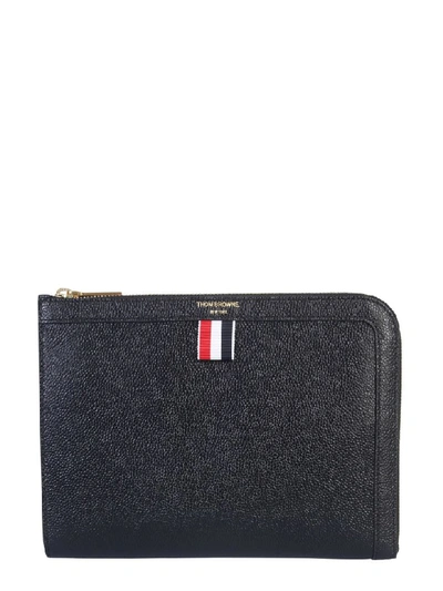 Thom Browne Small Document Holder In Nero