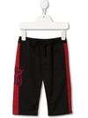 DOLCE & GABBANA LOGO EMBROIDERED TRACK PANTS