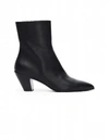 A.F.VANDEVORST BLACK LEATHER POINT TOE ANKLE BOOTS,92X4160-001-19250/BLK