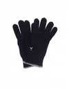 Y'S BLACK WOOL EMBROIDERED GLOVES,YC-A16-199-3
