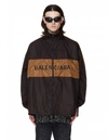 BALENCIAGA BALENCIAGA LOGO PRINRED BROWN WINDBREAKER,534317/TGO26/2150