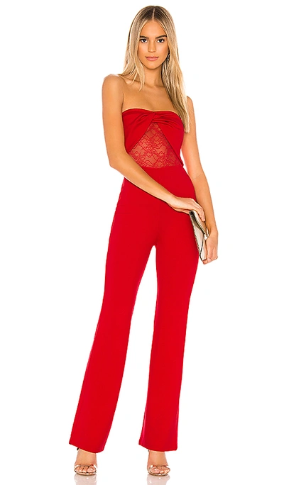 Lovers & Friends Brigid Jumpsuit In Cherry Red