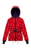 MONCLER GENIUS 3 MONCLER GRENOBLE GENIUS GARDENA POLKA-DOT BELTED HOOD,736324