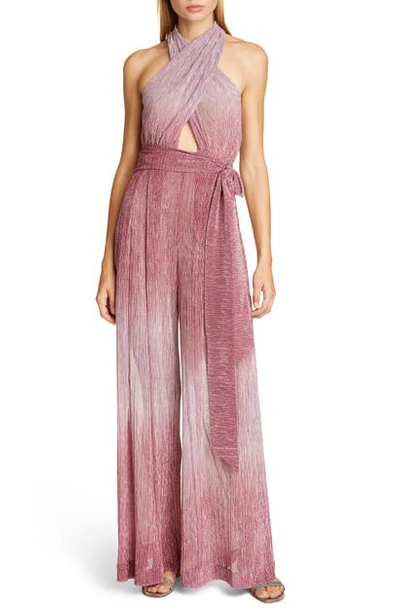 Patbo Wrap Halter Jumpsuit In Light Orchid