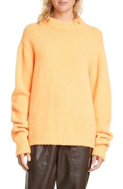 Tibi Cozette Alpaca & Wool Blend Sweater In Tangerine