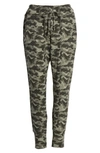 Bobeau Cozy Joggers In Camo Black