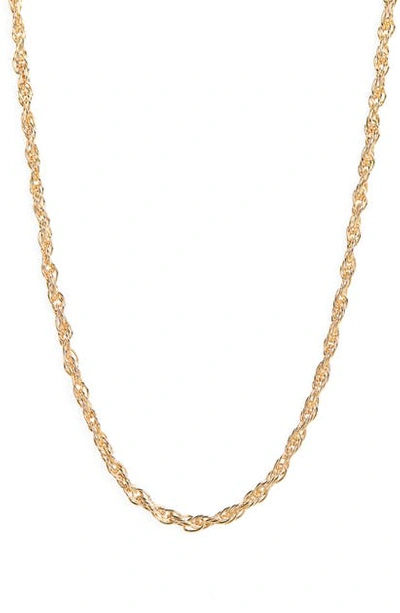 Argento Vivo Rope Chain Neckace In Gold