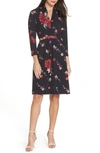 FRENCH CONNECTION LONG SLEEVE RUCHED DRESS,71KTB