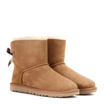 Ugg Mini Bailey Bow Boots In Light Brown