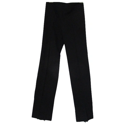 Pre-owned Patrizia Pepe Straight Pants In Black