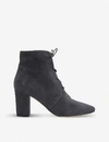 LK BENNETT LIRA LACE-UP SUEDE ANKLE BOOTS,524-10018-0105511570001337